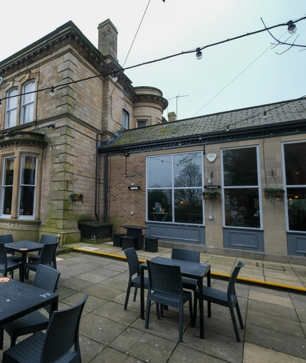 exterior beer garden