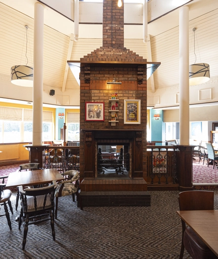 interior restaurant and seating area