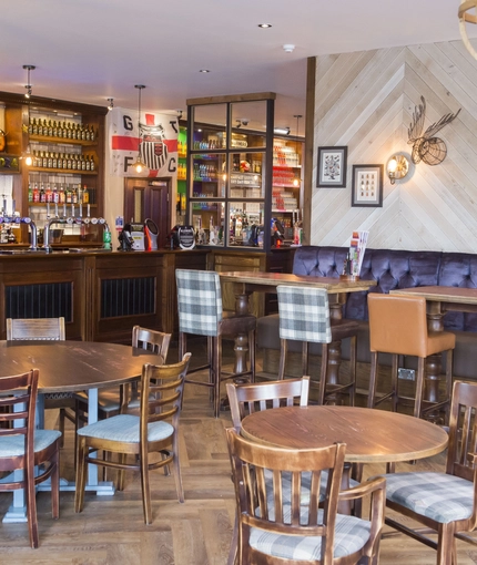 interior restaurant and seating area