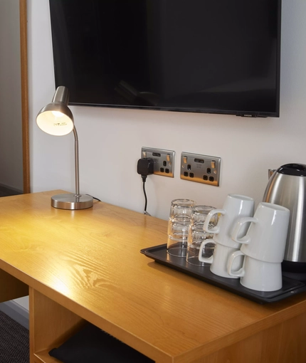 Hotel bedroom interior