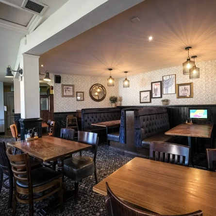 interior restaurant and seating area