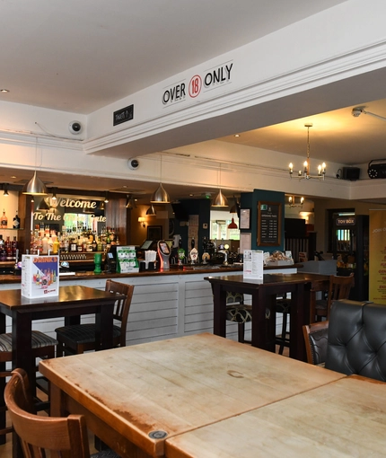 Restaurant area in a pub