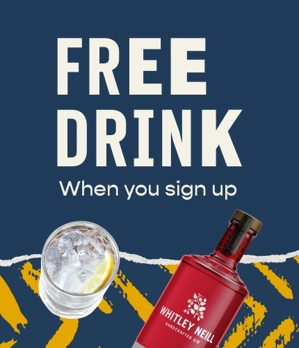 Free drink when you sign up