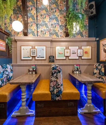 Restaurant area in a pub