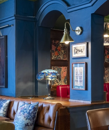 The restaurant at the Zetland Arms.