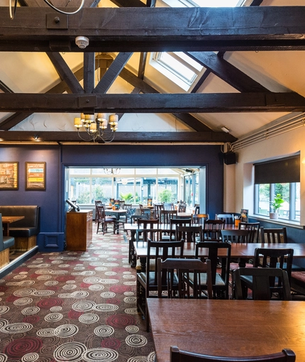 interior restaurant and seating area