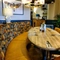 interior seating area and restaurant