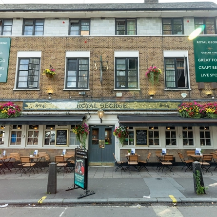 External view of a pub entrance
