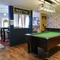 interior seating area with pool table