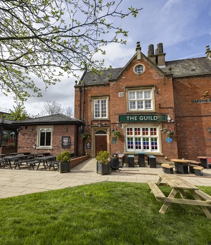 exterior beer garden of the pub