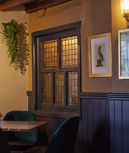 The restaurant area of The Narborough Arms.