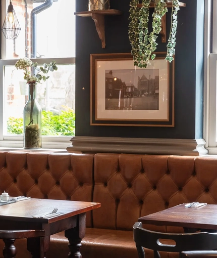 interior seating area of the pub