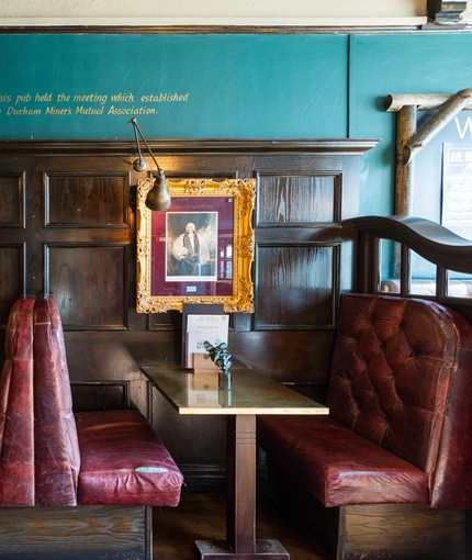 Internal seating area in a pub restaurant