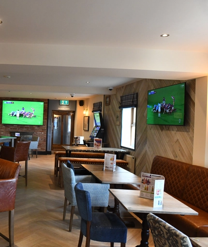 interior restaurant with seating area