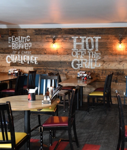 interior restaurant and seating