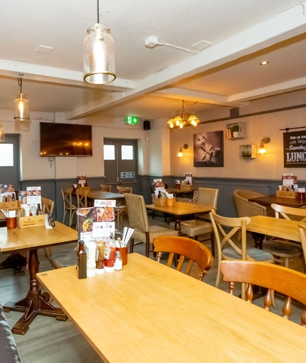 Restaurant area in a pub