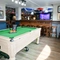 interior seating area and pool table