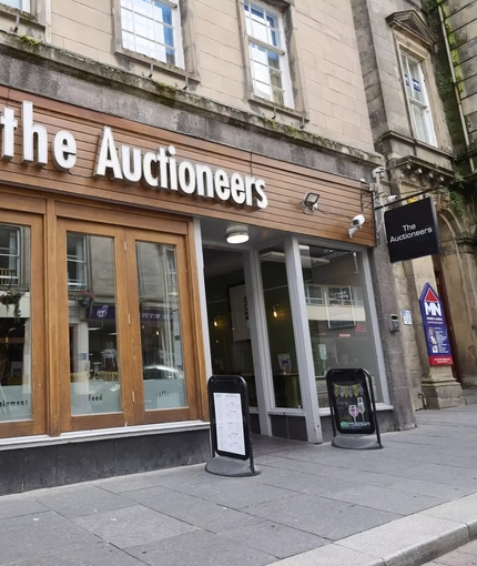 External view of a pub entrance