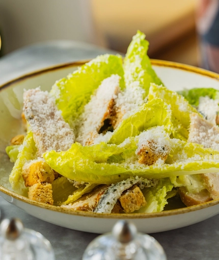 Smoked Chicken Caesar Salad