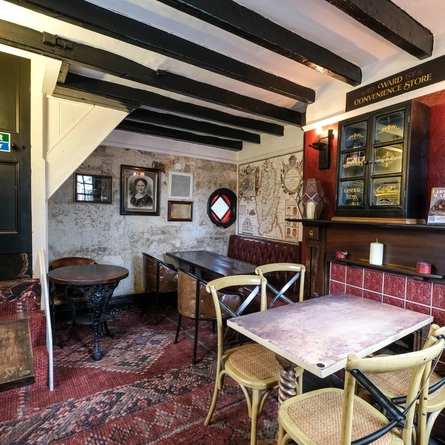 interior restaurant and seating area