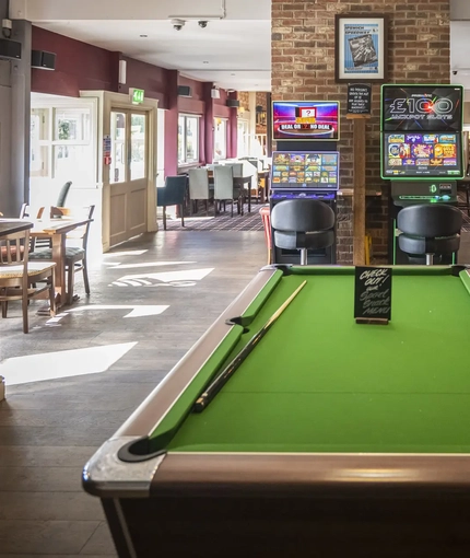 interior bar and pool table