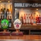 A close up image of various pumps at the interior bar at The Old Red Lion.