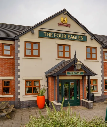 External view of a pub entrance