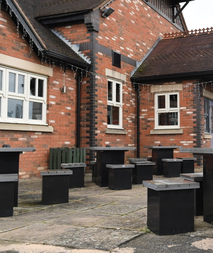 exterior beer garden