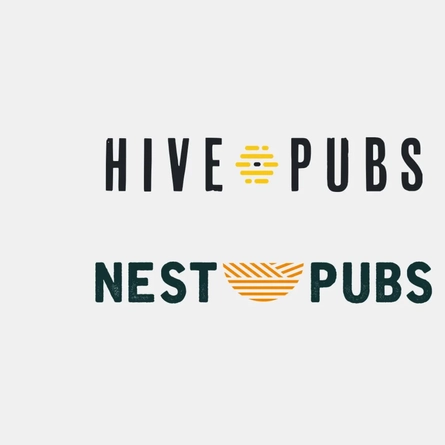 The logo for Hive and Nest pubs.