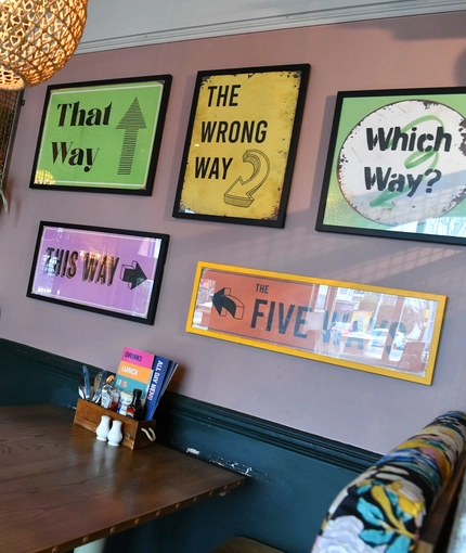 interior seating area of the pub