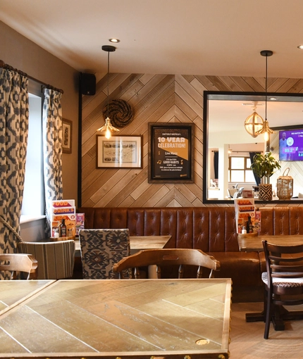 interior restaurant with seating area