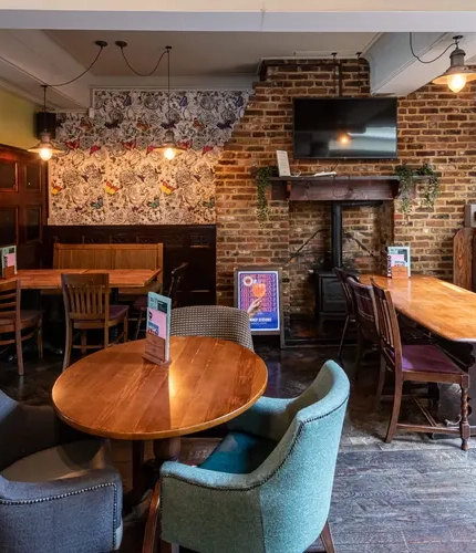 interior restaurant and seating area