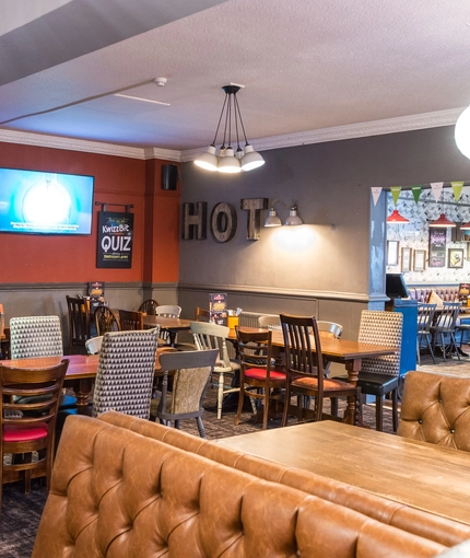 interior restaurant and seating area