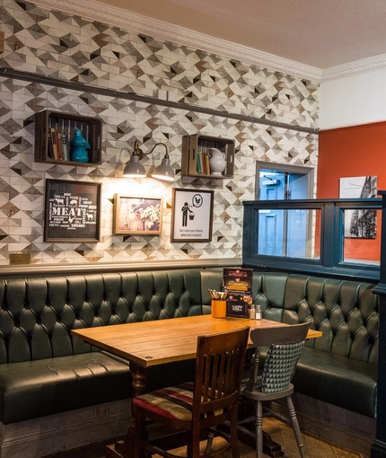 interior restaurant and seating area