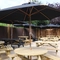 The exterior beer garden seating at The Greengage.