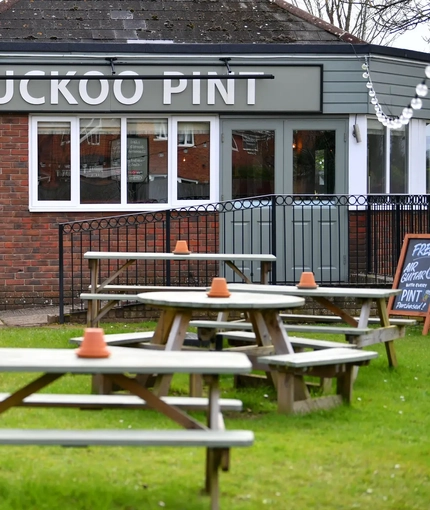 exterior beer garden