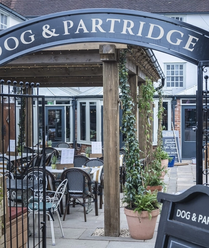 exterior beer garden of the pub