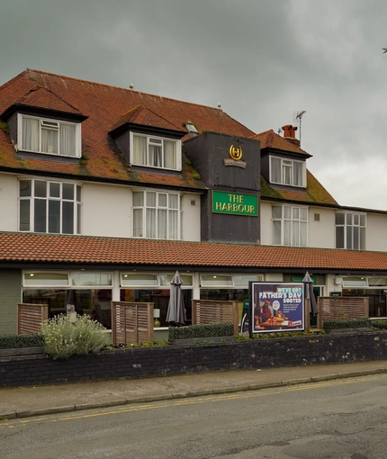 Exterior facade of a pub.