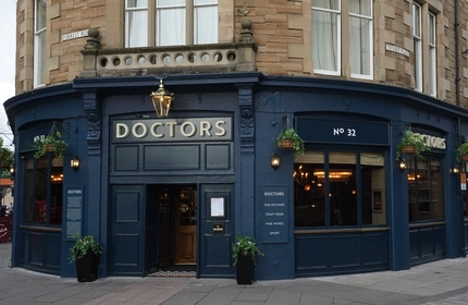 The outside of the Doctors.
