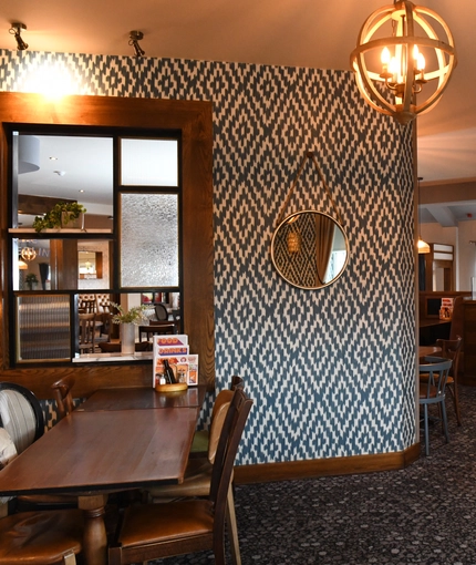 interior restaurant and seating area