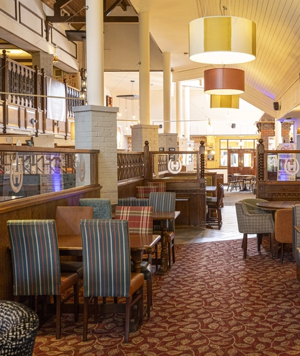 interior restaurant and seating area