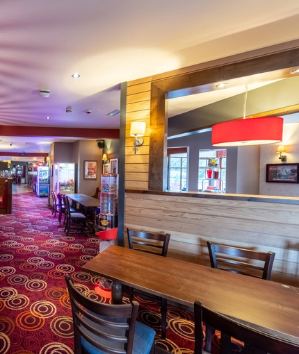 interior restaurant and seating area