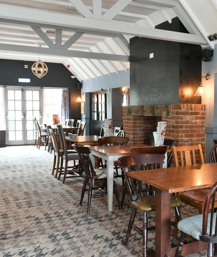 Restaurant area in a pub