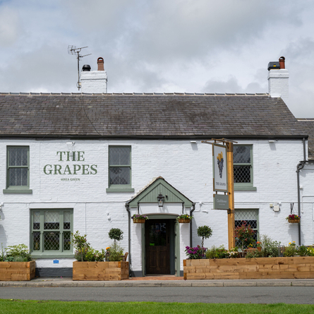 The outside of the Grapes.