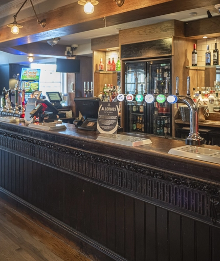 interior bar area of the pub