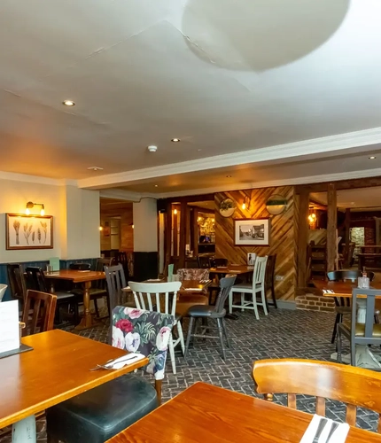 interior restaurant and seating area