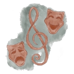 A Illustration of the music festival in Stratford-Upon-Avon.