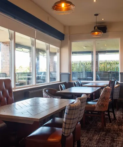 interior restaurant and seating area