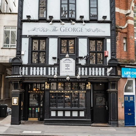 The exterior of The George.