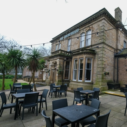 exterior beer garden